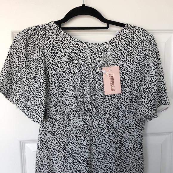 Black and white midi dress - Picture 2 of 3